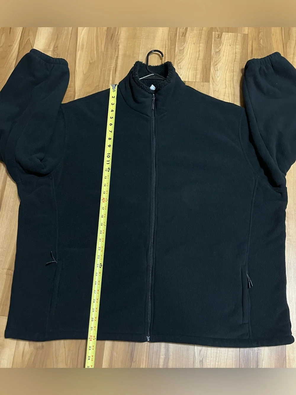 Black Fleece Full Zip Plush Lined Jacket 6XL